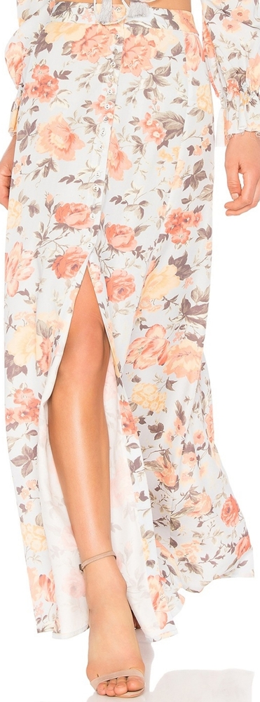 Majorelle Sangria Maxi Skirt in Reincarnation XXS